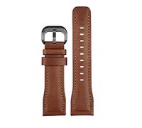 Clouism Morbido orologio in pelle genuina con impermeabile per uomini per sette venerdì T1/01 T3/01 T2/01 fascia d'oro della bestia a coccole 26mm(Brown black)