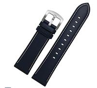 Clouism Per Huawei Watch2 Pro Magic Classic Sport Watchband 22mm Genuine in pelle vera cinghie di rilascio rapido(Blue X white silver)