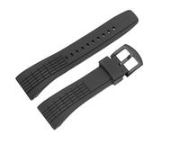 Clouism Per Seiko SRH 006 013 SPC007 Bascia impermeabile in fascia da guardia da 26 mm in silicone nero con fibbia in acciaio inossidabile cinghia di orologio(Black-black)