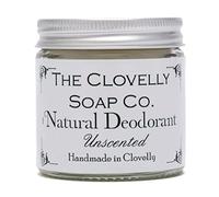 Clovelly Soap Co Balsamo Deodorante Naturale e Fatto a Mano Senza Profumo, Barattolo di Vetro da 60gr