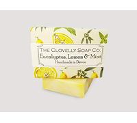 Clovelly Soap Co Saponetta Naturale e Fatta a Mano alla Menta, Eucalipto e Limone, per Tutti i TIpi di Pelle, 100gr