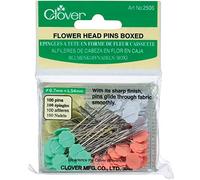 clover 0366608 Spilli con Testa di Fiore (Scatola), Lega di Acciaio, Multicolore, 1