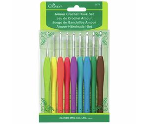 Clover Amour Crochet Uncinetto Set - 9 Ganci Taglie: 2mm-6mm - Regalo Hobby