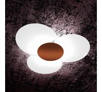 CLOVER APPLIQUE-PLAFONIERA D.100 CM 6 LUCI CORTEN 1114-100-CO