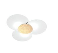 CLOVER APPLIQUE-PLAFONIERA D.100 CM 6 LUCI FOGLIA ORO 1114-100-FO