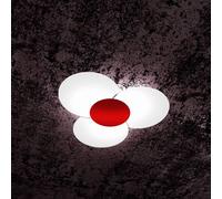 CLOVER APPLIQUE-PLAFONIERA D.70 CM 6 LUCI ROSSO 1114-70-RO