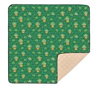 Clover Bugs - Tappetino da gioco per bambini, grande, elegante, atossico, per bambini, 127 x 127 cm