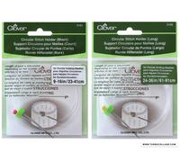Clover Circolare Punto Supporto - Scelta Corto O Lungo Set Di Entrambi - Maglia