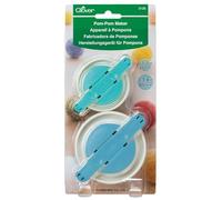 Clover Creatore di Pom-PON, Altro, Blu/Giallo, Taglia Unica, 2 unità