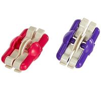 Clover Macchinetta Pom, Plastic, Rosso/Viola, OSFA, 2 unità