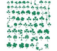 Clover Collection Flowers Plant (Clover Nail Stickers Peel and Stick Green)