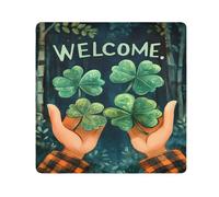 Clover Hand Camera Wrap Cloth Squares Magic panno autoadesivo per obiettivo fotocamera antigraffio protezione lente trucco Wrap panno borsa 35,1 x 35,1 cm, Multicolore, 17.7x17.7in, moderno