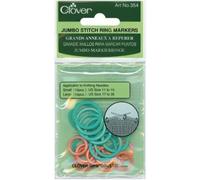 Clover Jumbo Stitch Marker Rings-20/Pkg