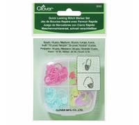 Clover Marcatori Per Maglia Con Blocco Rapido - Set Da 36 - Piccolo Medio Grande