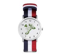 Clover - Orologio da polso analogico al quarzo con cinturino in nylon e scarpe da balletto, per uomo e donna, Stile:, regular, Cinturino