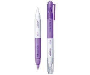 Clover Pennarello cancellabile ad aria viola extra sottile con gomma CL5032