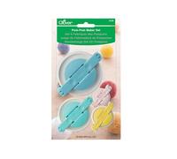 clover Pom Maker Set - 4/Pkg, resina ABS, polipropilene e acciaio inossidabile, multicolore, confezione da 4
