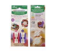 Clover Pom Pom Maker Extra Small Small Large Extra Large Set di 2/3/4