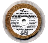 Clover Quick Bias - Nastro sbieco fusibile, 63,5 cm x 11 m, oro lame'