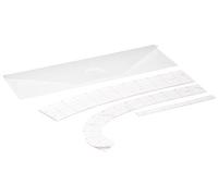 clover Set di righelli curvi, altro, bianco