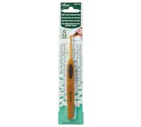 Clover Cl1009 - Uncinetto con Impugnatura Morbida, Dimensioni: 5,50 mm, Oro