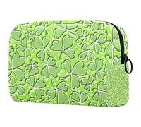 Clover - Trousse da viaggio con cerniera, organizer per cosmetici per donne e ragazze, Multicolore 04, 18.5x7.5x13cm/7.3x3x5.1in, Beauty Case