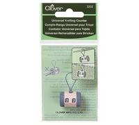 clover Universal Knitting Counter Contatore Righe, Pesca e Grigio