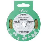 Clover Veloce Sbieco Nastro - 6mm X 10m - Oro, Argento, Nero - Cucito