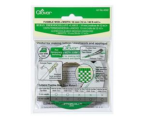 clover Web Fusibile 10mmx12m, Bianco, 10mm x 12m, 12 unità
