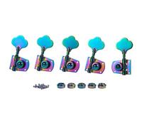 Cloverleaf - Accordatori per basso a 5 corde, meccaniche per accordatura basso, 5 corde, per standard americano/Highway One Series JB Jazz Bass/PB Precision Bass Burnt Chrome 4R1L