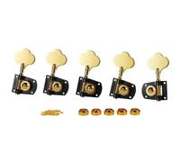 Cloverleaf - Accordatori per basso a 5 corde, meccaniche per accordatura basso, 5 corde, per standard americano/Highway One Series JB Jazz Bass/PB Precision Bass Black with Gold 4R1L