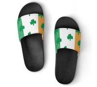 Clovers on the Irish Flag Pantofole da donna per uomo Doccia Ciabatte Bagno Sandali, Stile:, 40.5 EU