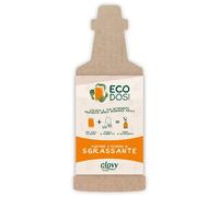 CLOVY Detersivo in capsule da 10 ml da diluire in acqua ECODOSI Biodegradabile - Ecologico - Compostabile (SGRASSANTE, 15 ECODOSI)