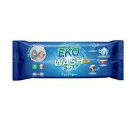 Clovy Eko Wash, Detersivo in Salviette 5 in 1, 30 Lavaggi | Detergente, ammorbidente e salvacolore in una sola salvietta. Dopo il lavaggio si riutilizza come panno catturapolvere.
