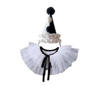 Clown Collar Ruffle - Cosplay Hairband With Collar, 2-Piece Halloween Set | Free Size & 55g | Breathable Mesh & Polyester Fabric | 2-Piece Vintage Clown Hat Headband & Neck Ruffle Collar Set
