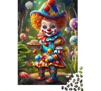 Clown da Fiaba Puzzle 1000 Pezzi Gioco di Puzzle 1000 Pezzi per Adulti Scena di Festa nella Foresta Relax Casa Regalo 52x38cm/1000pcs