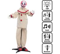 Clown spaventoso animato con luci e suoni - decorazione halloween