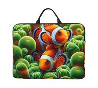 Clownfish-Tropical-Fish, custodia per computer portatile da 14 pollici, con chiusura a cerniera