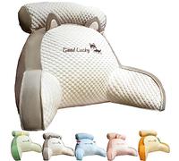 CLOXKS Bedside Sofa Pillow Backrest, Cuscino da Lettura per Letto e Divano con Poggiatesta, Cuscino per la Schiena per Sedersi a Letto con Supporto per Il Collo Staccabile, Ottimo per Leggere