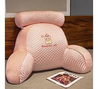 CLOXKS Cuscino da Lettura,Schienale con Braccioli,Supporto Lombare,Comodo Cuscino per Sedia da Letto per Giocare,Leggere,Guardare la TV,60 x 40 CM (con poggiatesta)