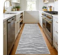 CLOYAO Tappeto Cucina Antiscivolo Lavabile Tappeti Corridoio Scendiletto Camera da Letto Sala Ufficio Lungo Ingresso Passatoia 60 x 140 cm