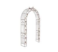 CLP Arco Da Giardino Emma In Metallo Verniciato A Polvere I Arco Per Piante Rampicanti Stile Rustico, Colore:antico marrone