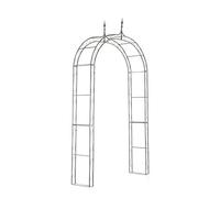 CLP Arco da Giardino Lenz in Ferro - Supporto Piante Rampicanti Rustico Nostalgico - Sostegno per Fiori Largh Passaggio 128 cm I Pergolato da Gi, Colore:Bronzo