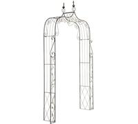 CLP Arco per Rose Aurora in Metallo, Supporto per Piante rampicanti, Design Romantico Stile Country, Vari Colori, Colore:Bronzo