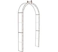 CLP Arco a Rosa Anna I Supporto per Arrampicata in Ferro I Arco per Arrampicata in Stile Country Romantico, Colore:Antico Marrone