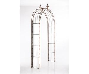 CLP Arco Pergolato Sun Da Giardino I Supporto Piante Rampicanti Metallo Trattato I Sostegno Fiori In Ferro Robusto, Colore:antico marrone