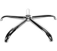 CLP Base Rotonda I Cromo I Base Per Sedia In Metallo I Tornello Per Sedia Da Ufficio, Colore:cromo