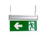 Cartello Uscita Emergenza Bifacciale C200RL Segnalatore Illuminato sicurezza