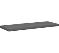 CLP Cuscino per Esterno 8 cm Spesso, per Panca da Giardino con Cerniera, Resistente agli, Imbottitura in Schiuma, Tessuto 600D Oxford, Colore:Grigio Scuro, Dimensione: