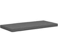 CLP Cuscino per Esterno 8 cm Spesso, per Panca da Giardino con Cerniera, Resistente agli, Imbottitura in Schiuma, Tessuto 600D Oxford, Colore:Grigio Scuro, Dimensione: